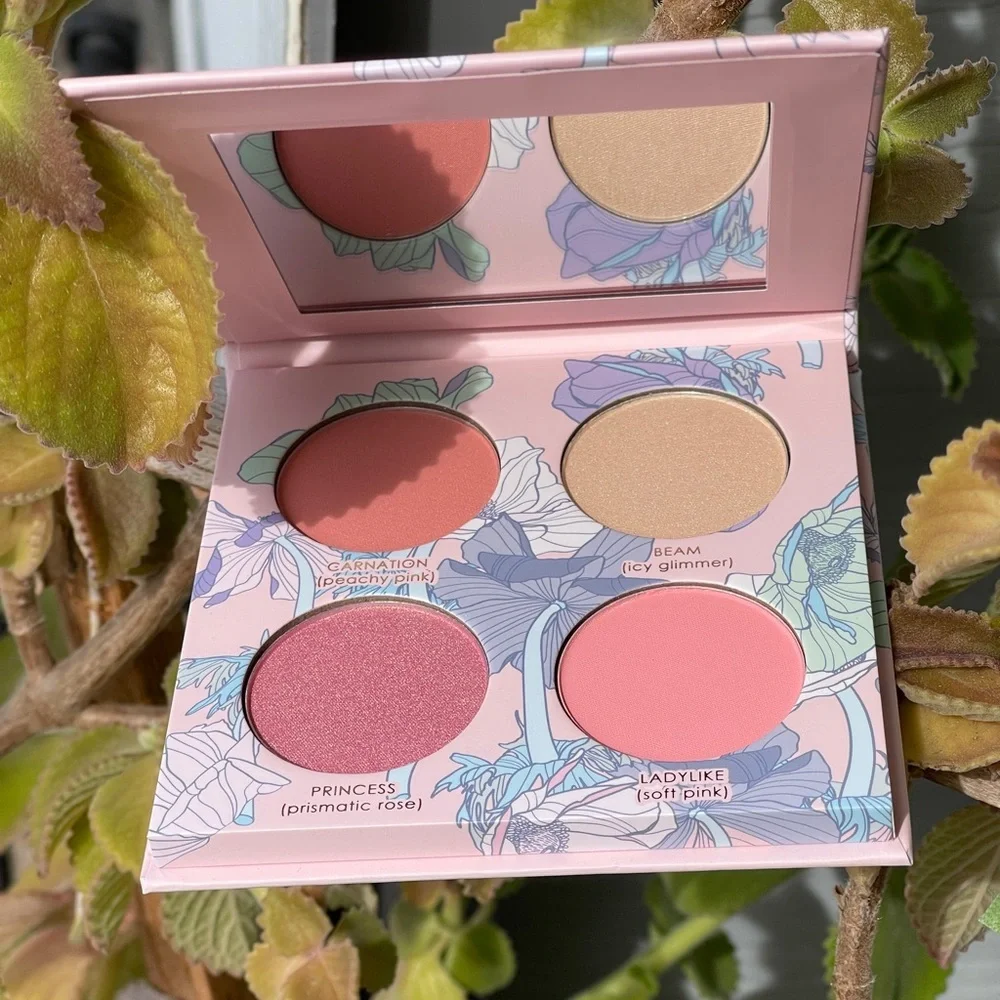 SERAPHINE Botanicals Geranium + Glow Blush & Highlight Palette In Heliop…
